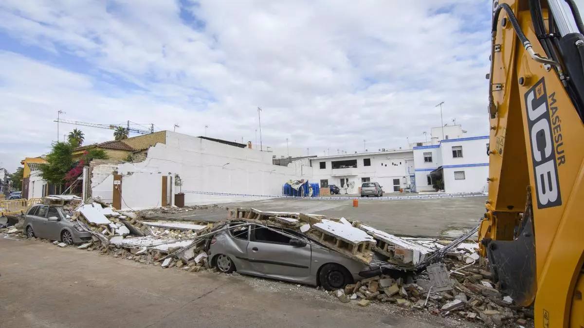 Efecto del temporal en Tomares, Sevilla