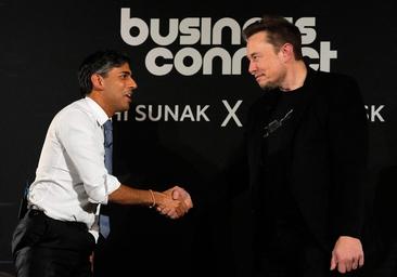 Elon Musk le dice a Rishi Sunak que en el futuro no será necesario trabajar gracias a la inteligencia artificial