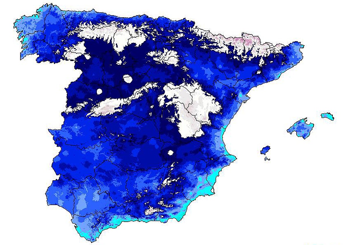 Las temperaturas han alcanzado valores bajo cero en muchas capitales de provincia