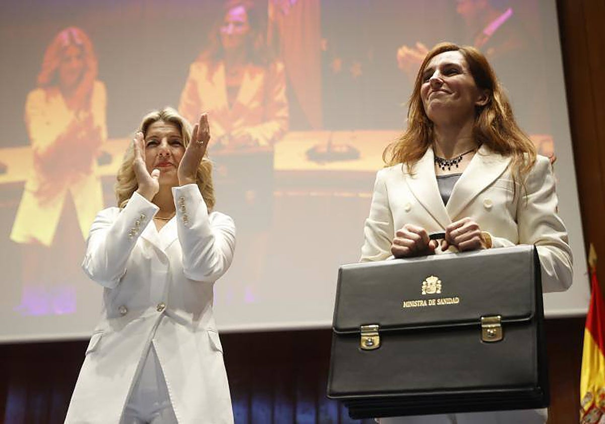 La nueva ministra de Sanidad tras asumir la cartera