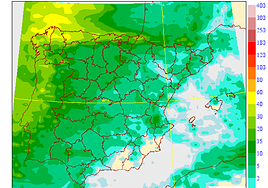 Lluvias intermitentes a partir del lunes según la Aemet