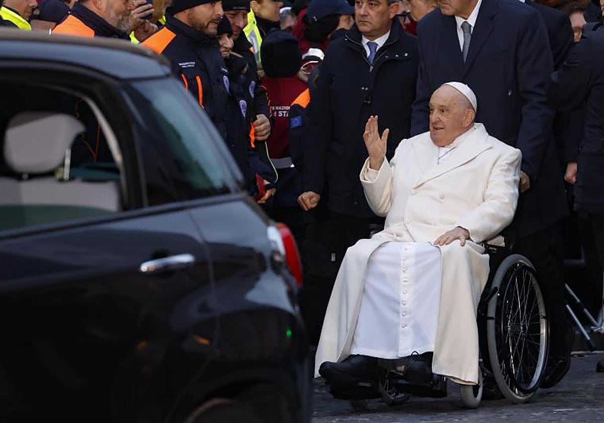 El Papa Francisco durante la celebración de la Inmaculada Concepción
