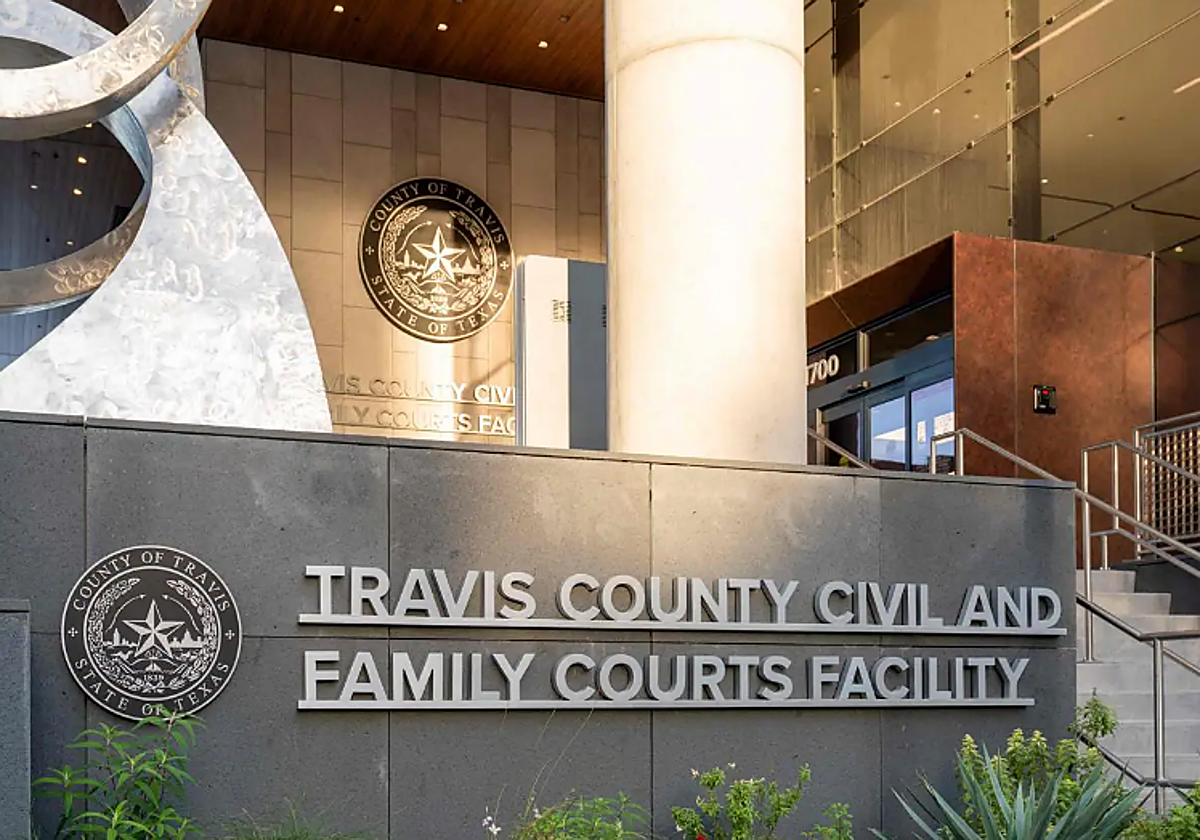 El Tribunal de Distrito 459 del Condado de Travis antes de la audiencia de este jueves
