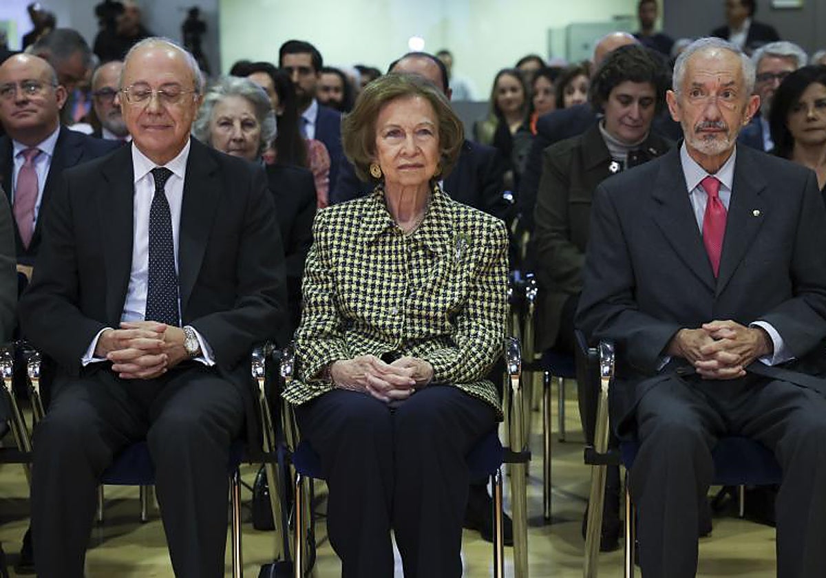 La Reina Sofía durante la presentación del proyecto