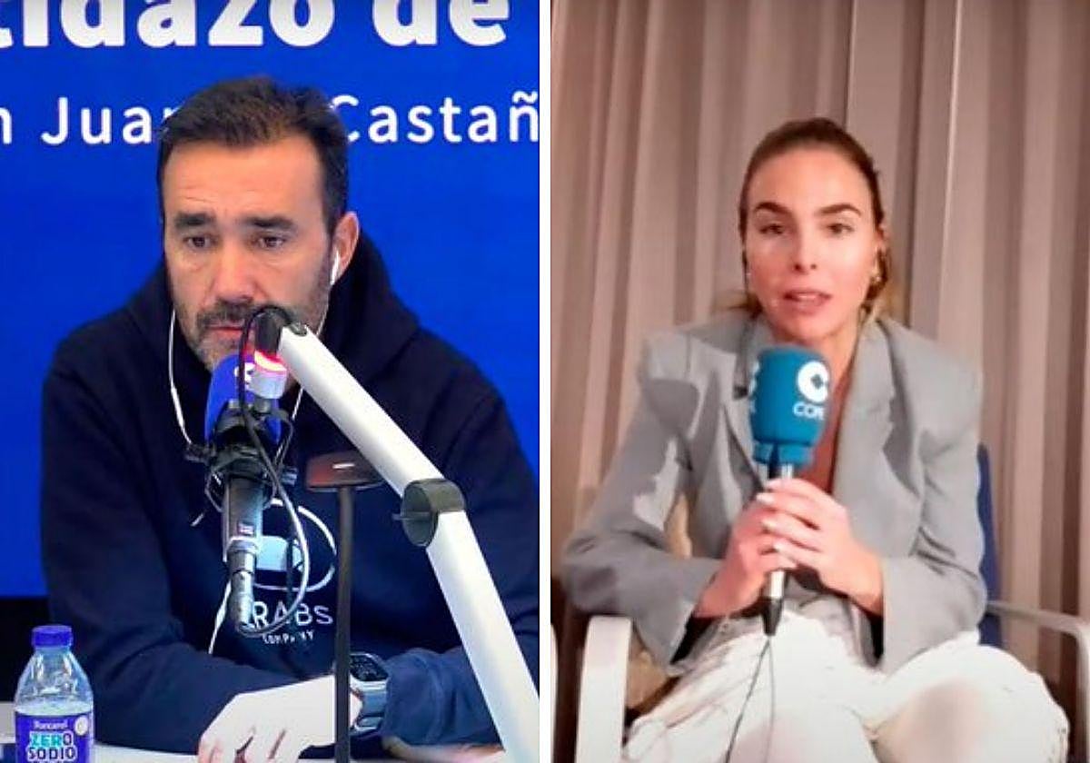 Juanma Castaño y Helena Condis, durante 'El Partidazo de COPE'