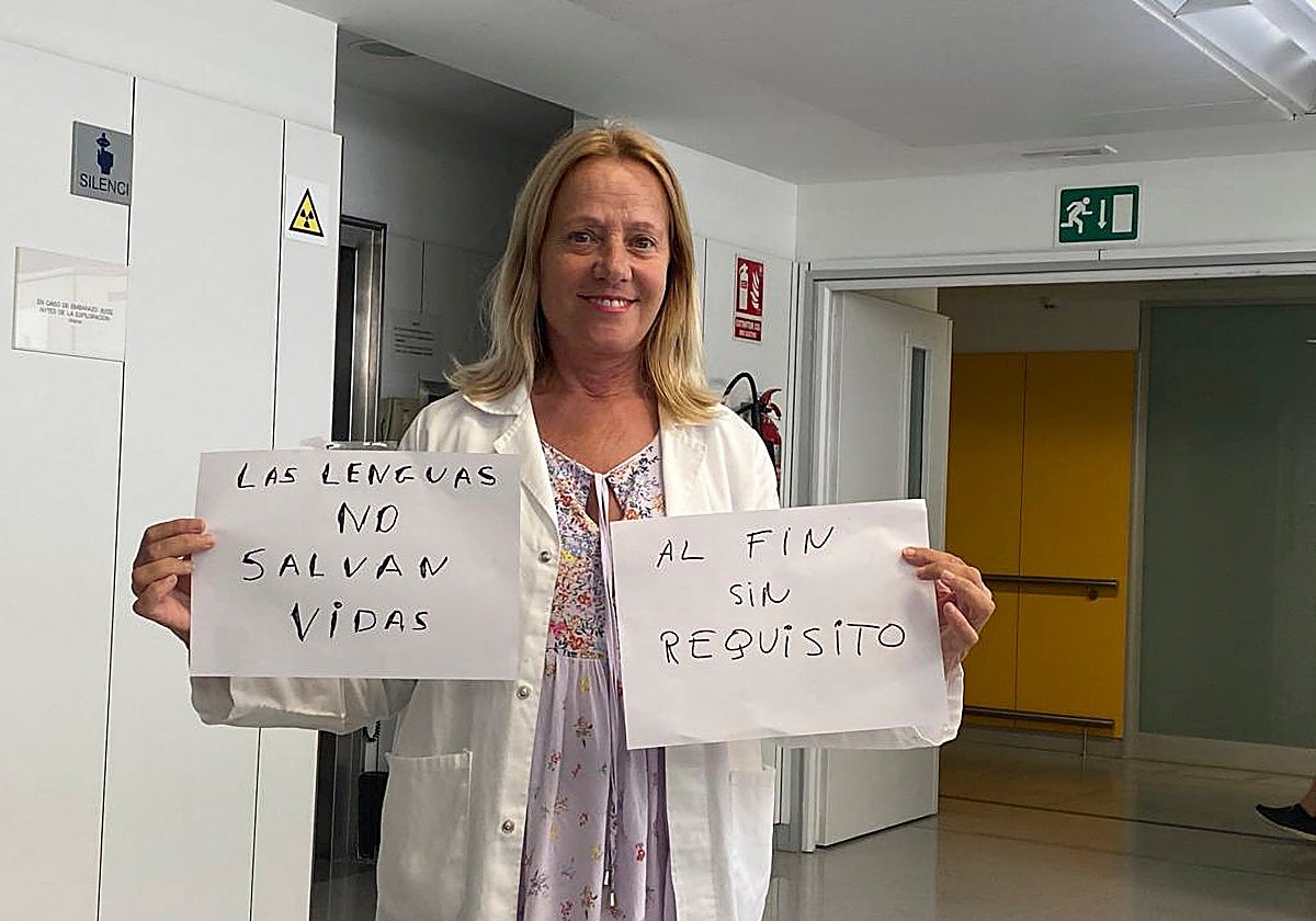 María García, presidente de la plataforma cívica Mos Movem que nació para luchar contra el requisito del catalán