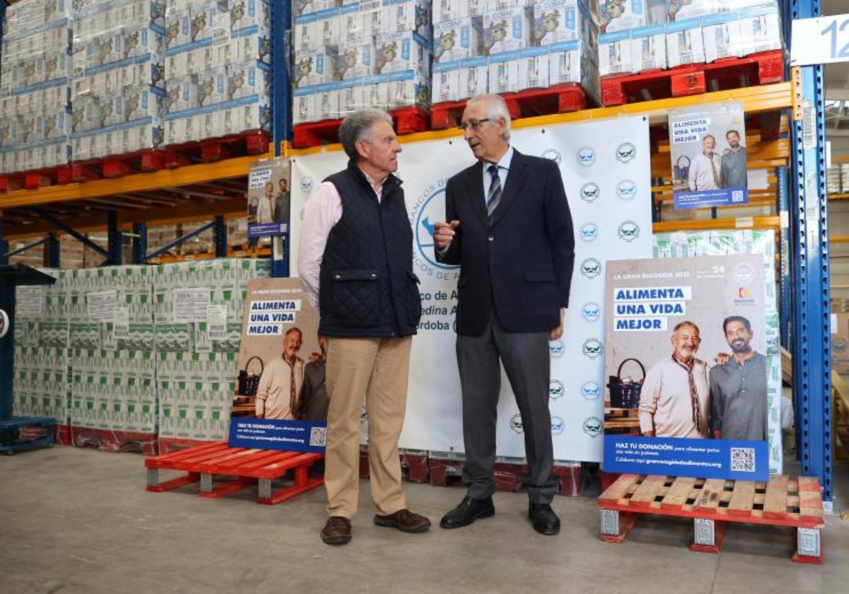 La presentación de la última «Gran recogida» en la sede del banco de alimentos de Córdoba