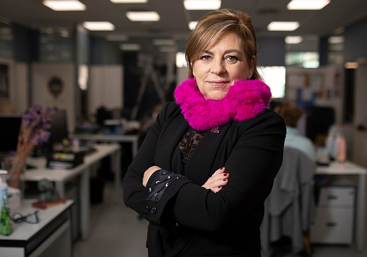 Elena Valenciano, en la sede de la Fundación Mujeres en Madrid, en enero de 2023