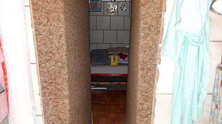 El zulo del sótano donde Elizabeth estuvo secuestrada