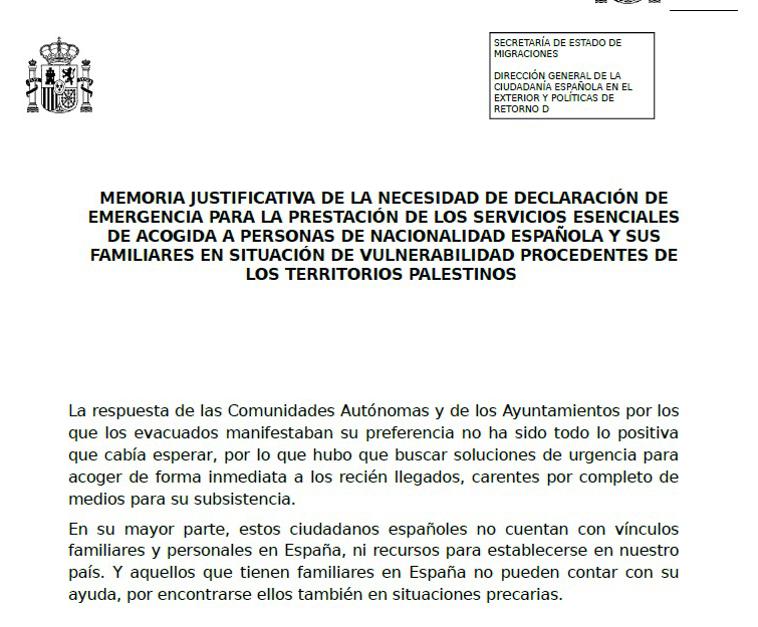 Sánchez carga contra comunidades y ayuntamientos por no acoger a repatriados de Gaza