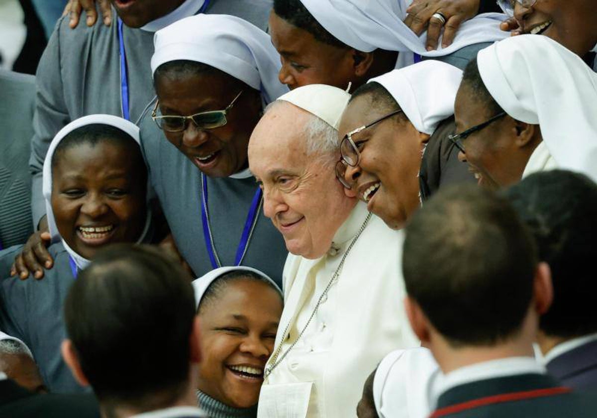 El papa Francisco en un acto celebrado este miércoles en el Vaticano