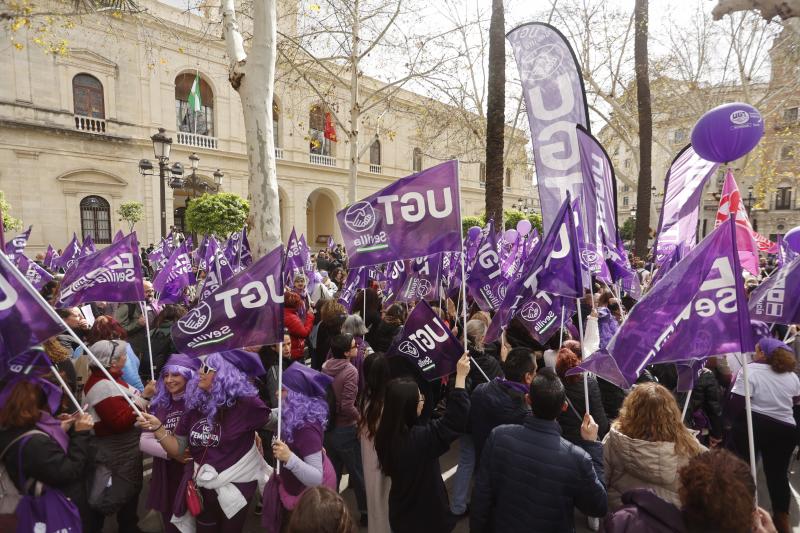 Las sevillanas también se manifiestan este viernes por el Día Internacional de la Mujer Trabajadora en la capital andaluza