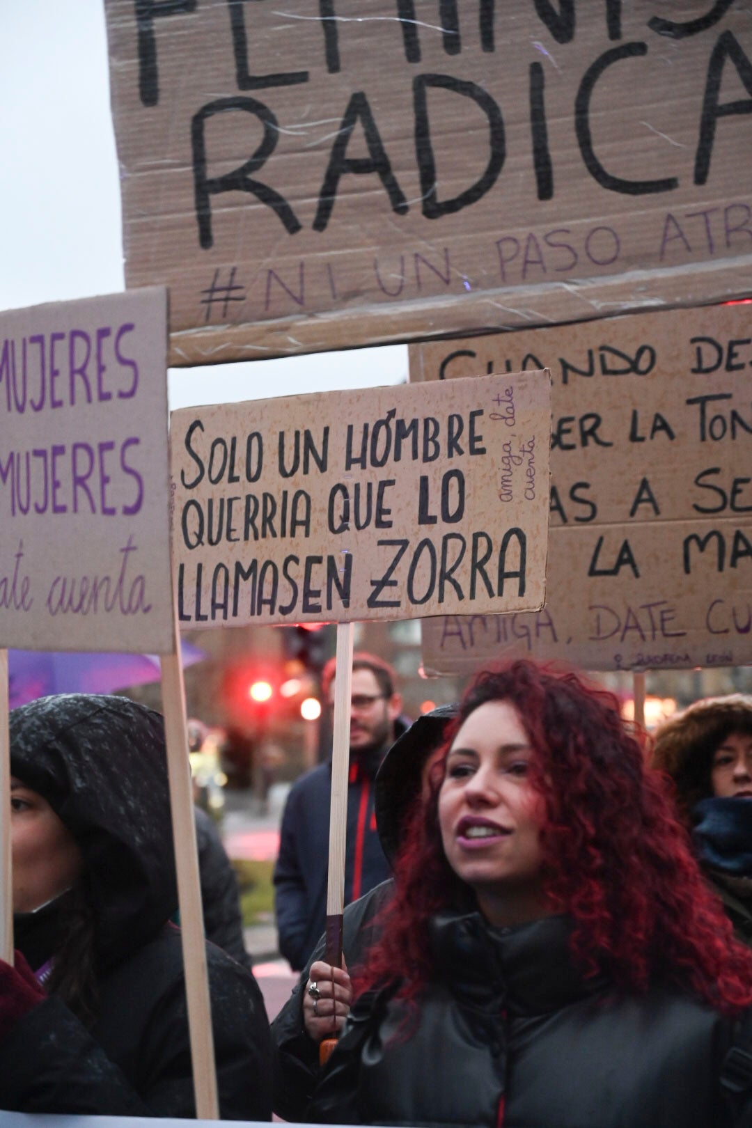 Manifestación en la capital leonesa por el Día de la Mujer