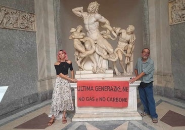 Los activistas que dañaron el Laocoonte apelan al ecologismo del Papa para pedir su perdón