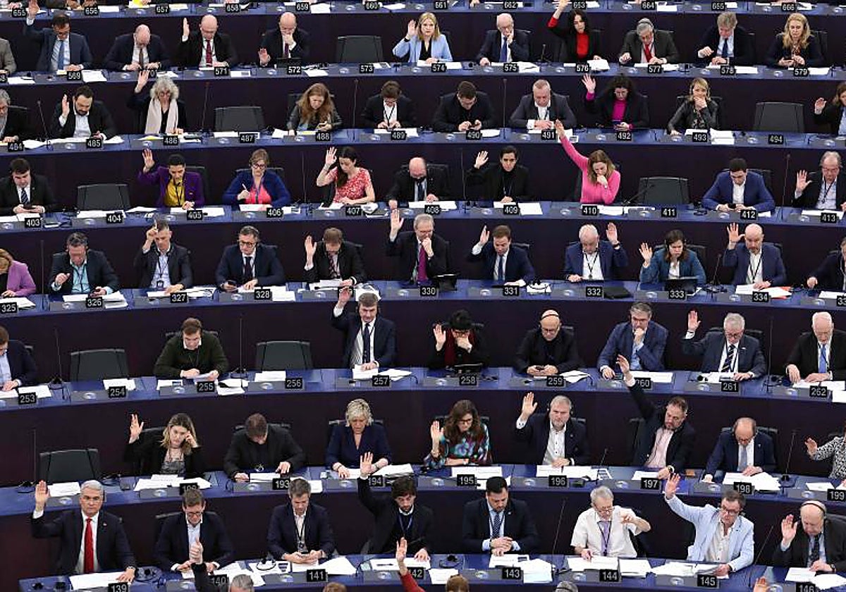 El Parlamento Europeo durante una sesión de esta semana