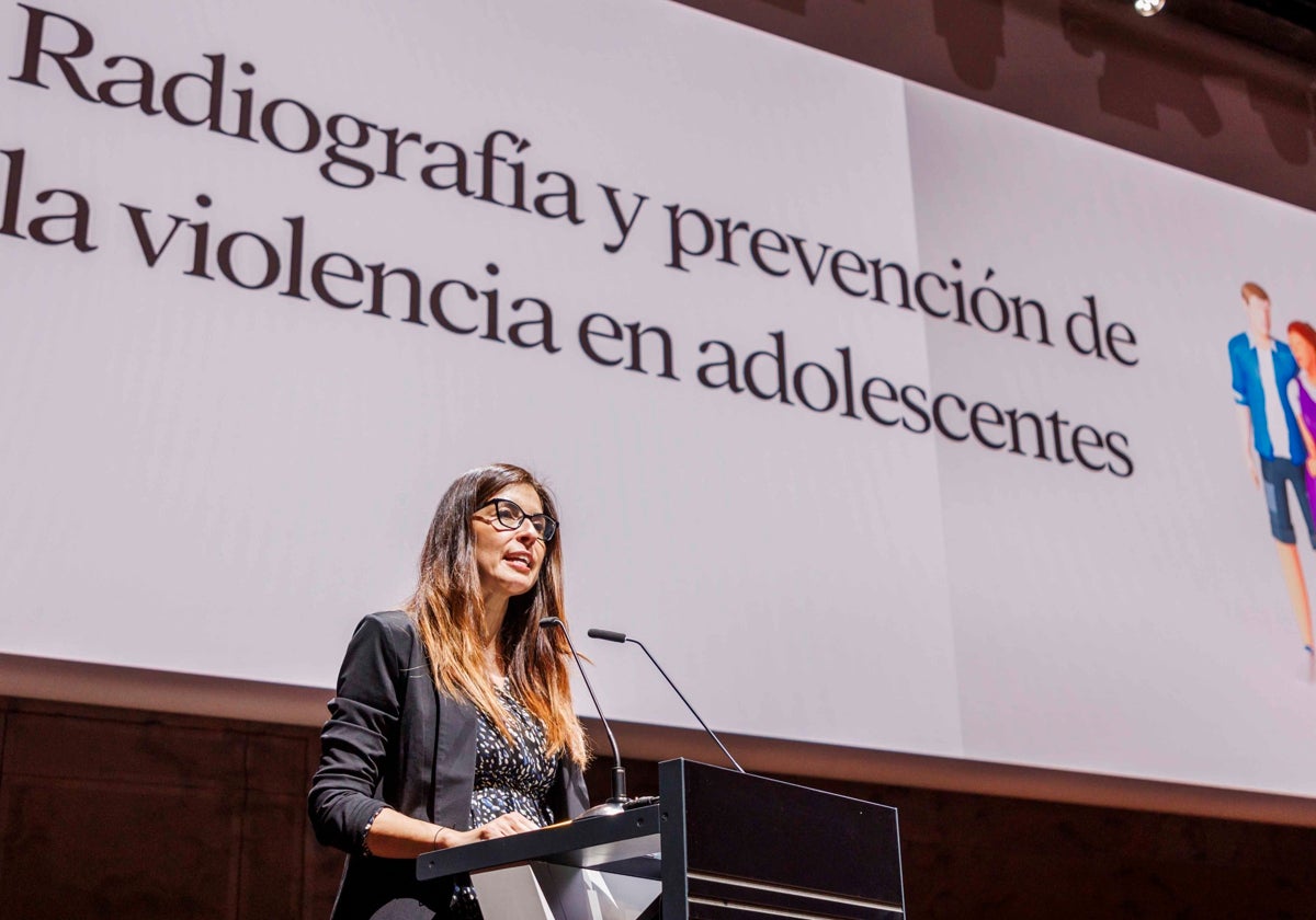 Noemí Pereda, en la presentación del informe hoy en Madrid