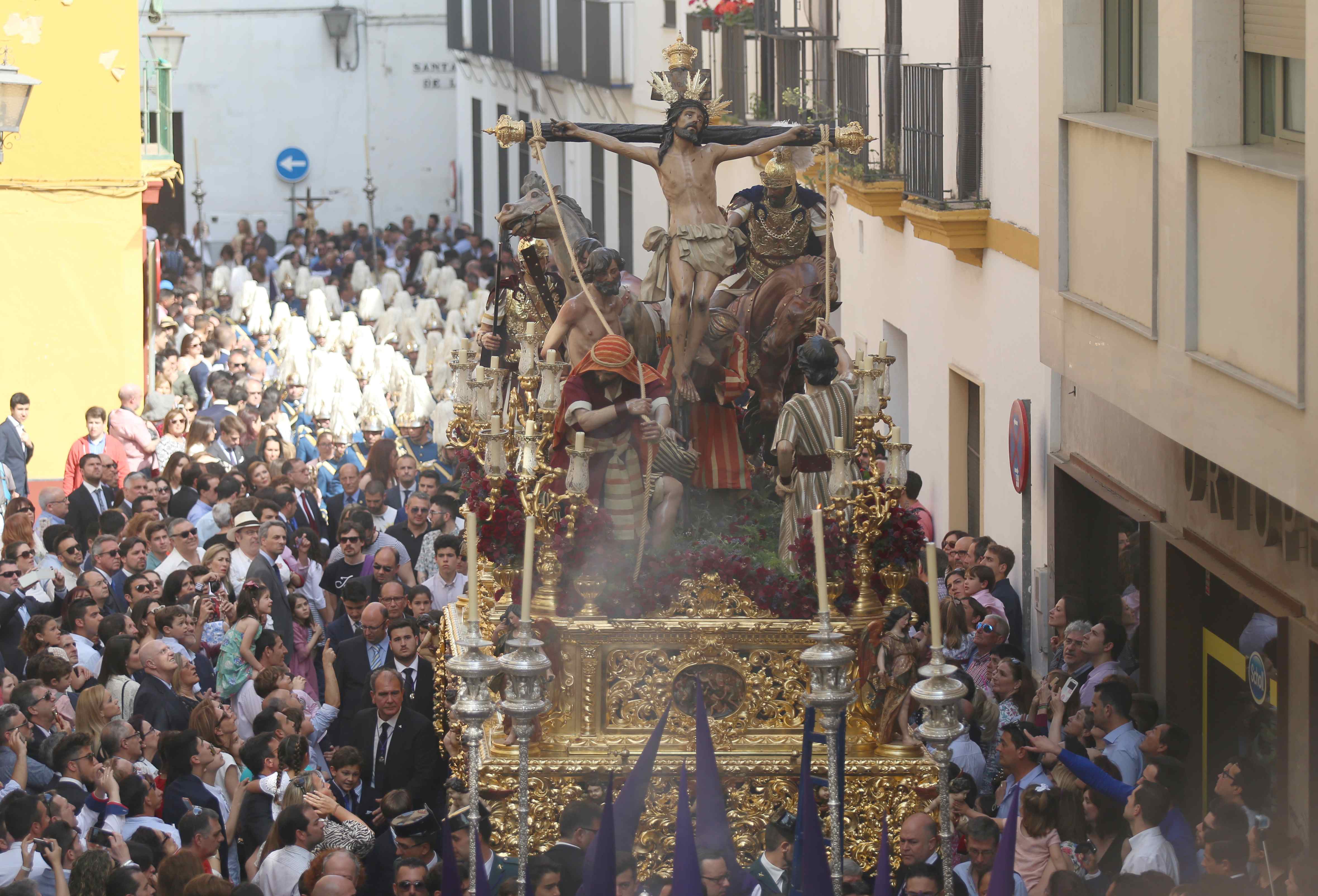 Una procesión de Jueves Santo en Sevilla