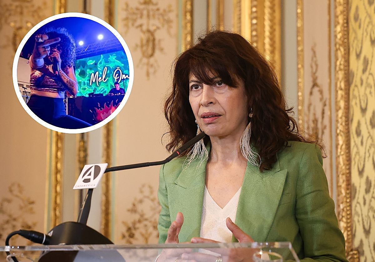 La ministra de Igualdad, Ana Redondo. En el detalle, el 'Festival del Perreo Feminista' celebrado en Tenerife