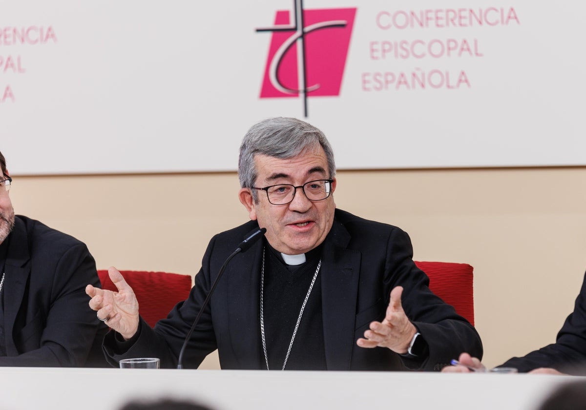 El presidente de la Conferencia Episcopal, Luis Argüello, en una foto del pasado mes de marzo