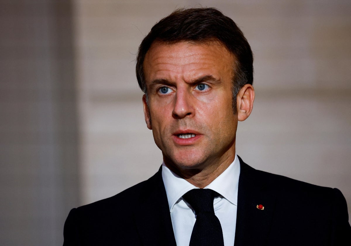 El presidente de Francia, Emmanuel Macron