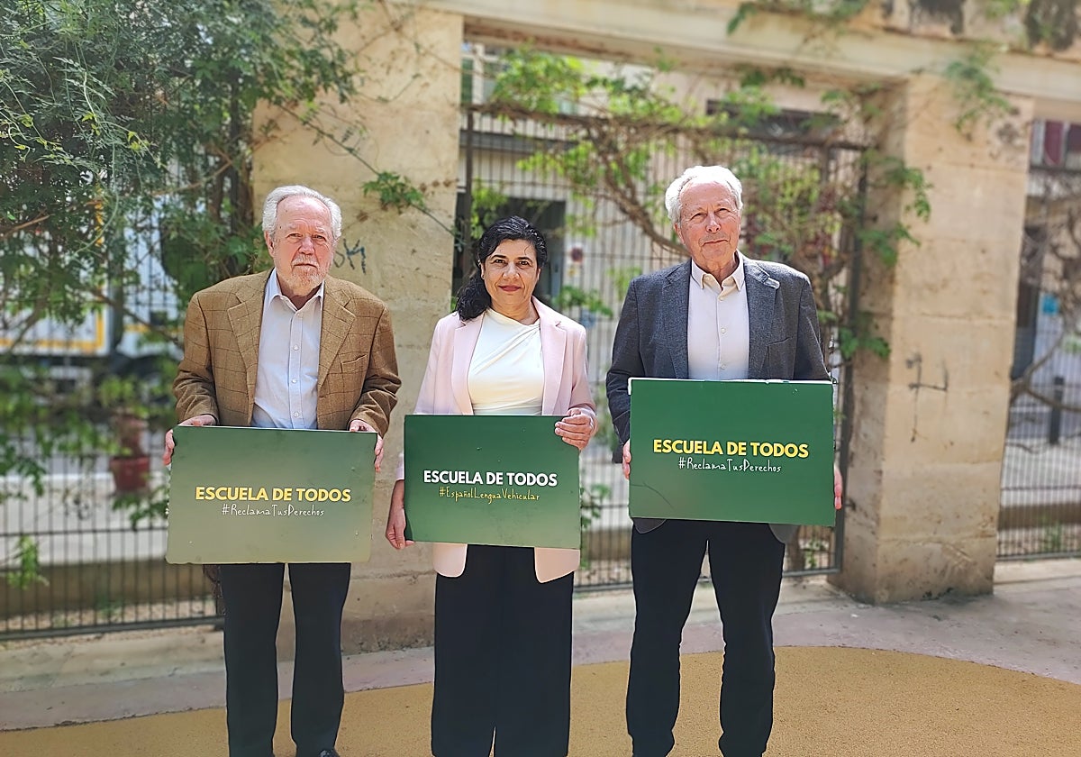 Tomeu Berga, Ana Losada y Julián Ruiz-Bravo, este viernes en Palma