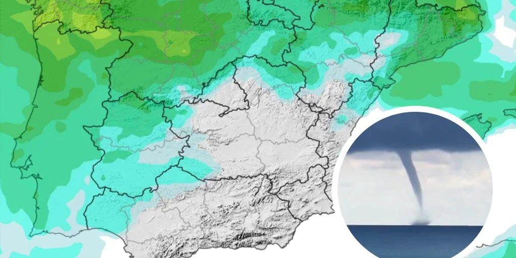 La Aemet avisa de tormentas intensas y posibles «trombas marinas» en España: estas son las zonas afectadas