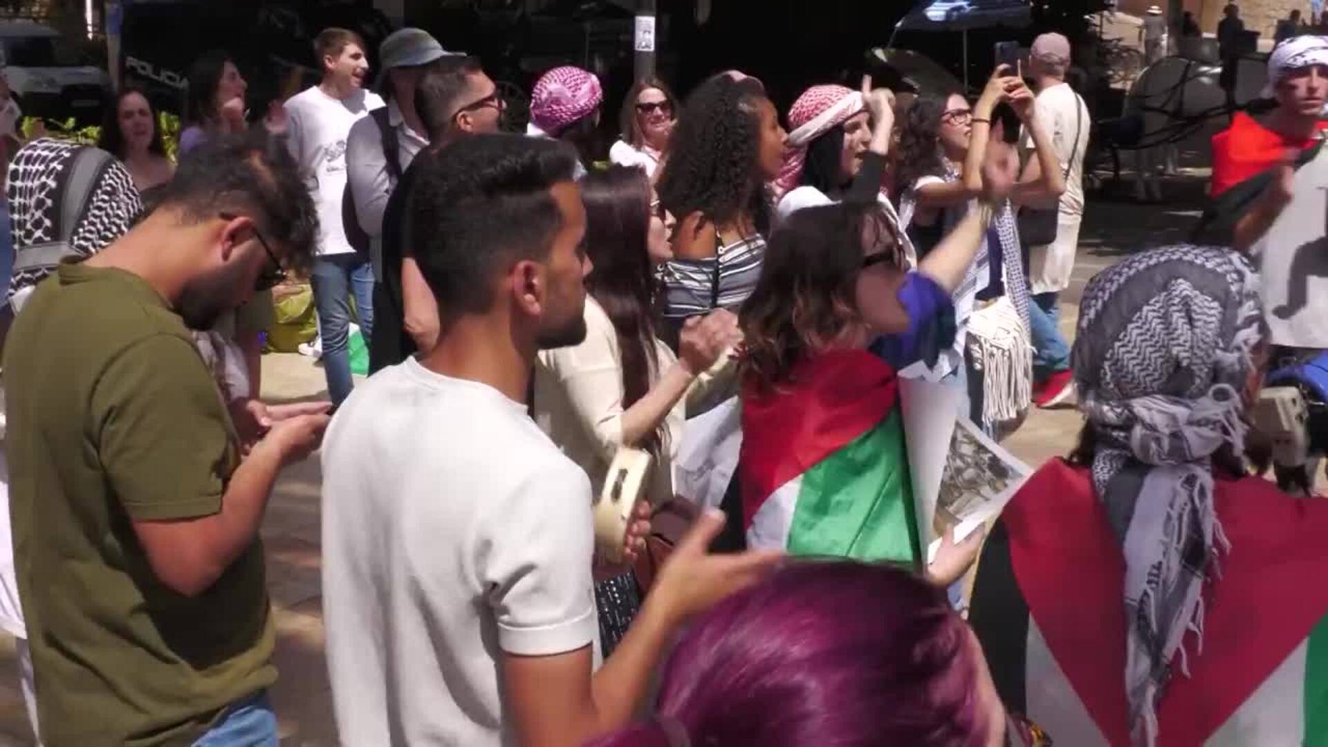 Estudiantes de Universidad de Málaga exigen romper relaciones con Israel y mantienen acampada