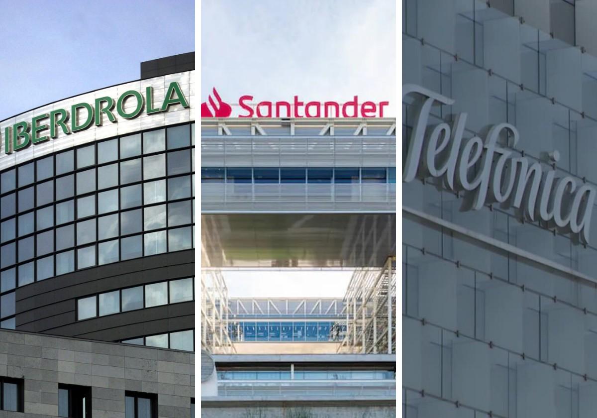 Edificios de Iberdrola, Santander y Telefónica