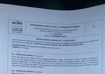 Polémica con el examen de Matemáticas II de la Selectividad de Madrid: «No se podía resolver, han saboteado mi futuro»