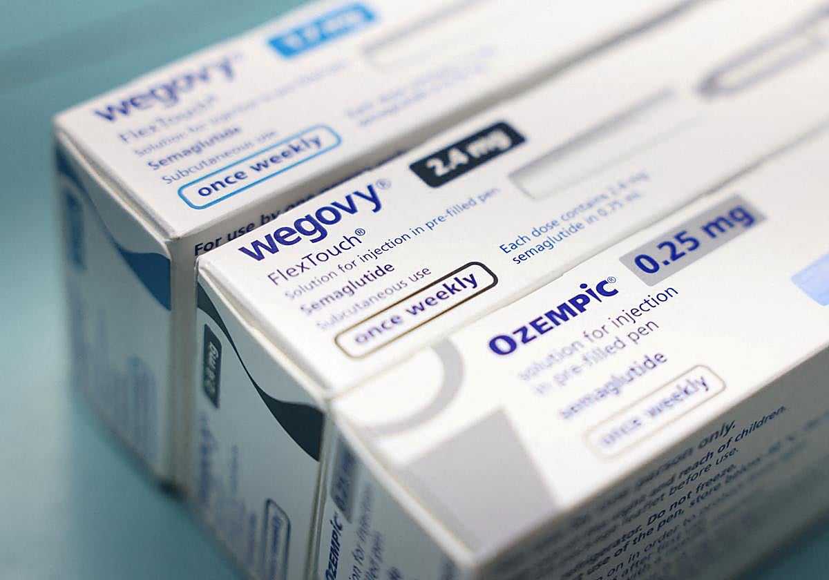 Varias cajas de Wegovy y Ozempic