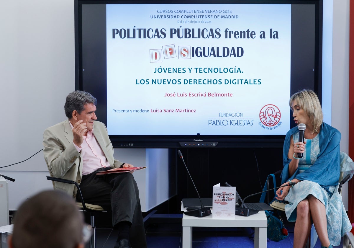 El ministro para la Transformación Digital y de la Función Pública, José Luis Escrivá, participa en el curso 'Políticas públicas frente a la desigualdad' en San Lorenzo de El Escorial, el pasado 5 de julio