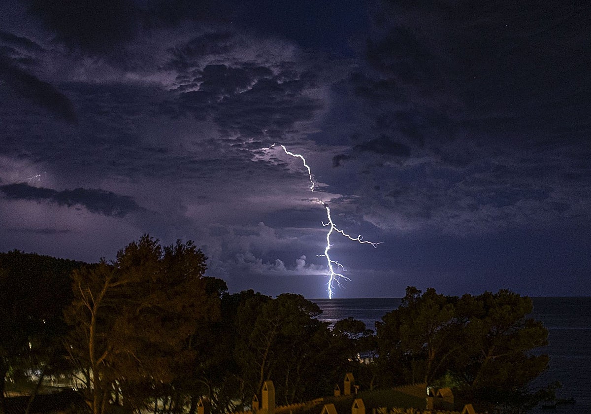 Tormenta eléctrica, esta madrugada en Andratx