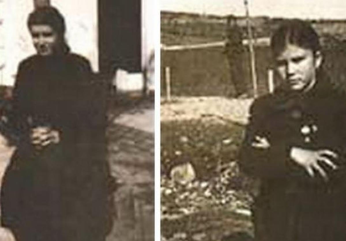Marcelina y Afra, las dos jóvenes que vieron a la virgen.
