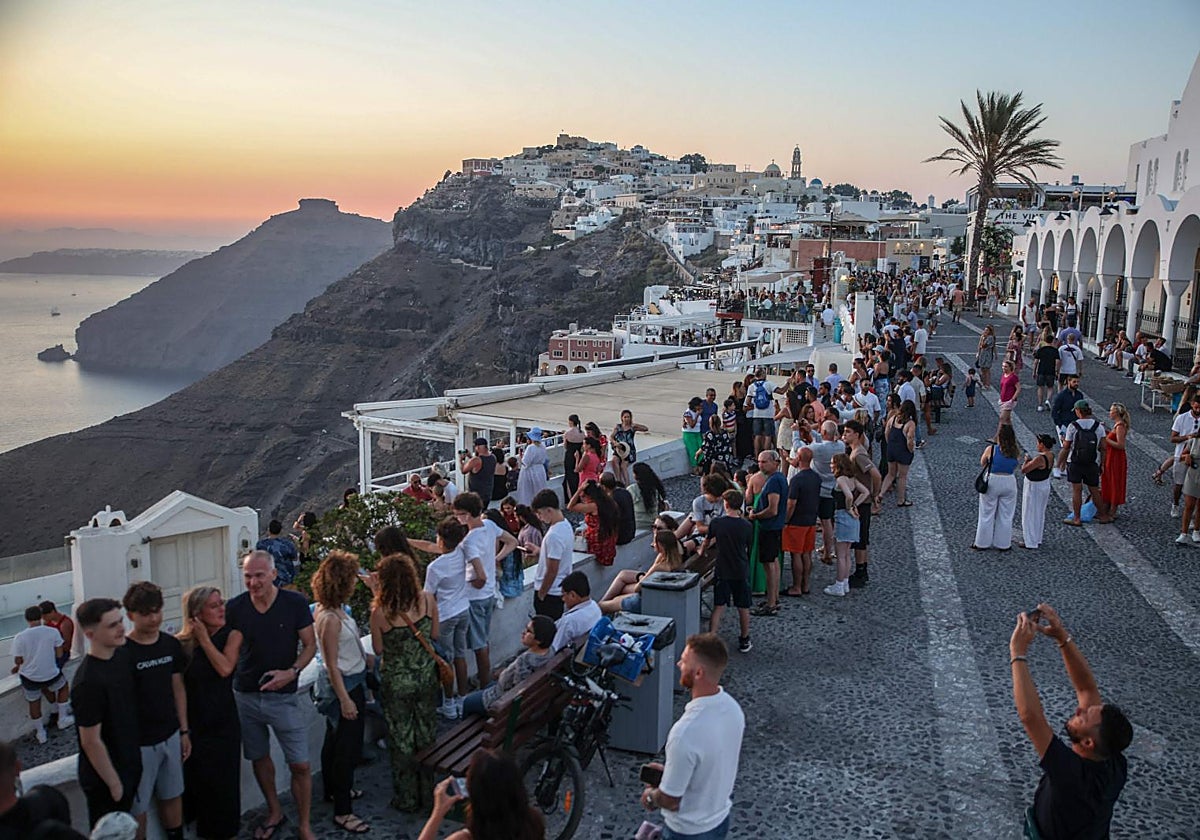 Santorini, este mes de julio