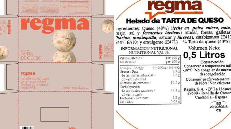 Imágenes del producto implicado en la alerta