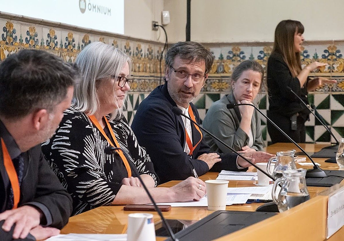 El consejero Francesc Xavier Vila, en junio, en el acto en que participó una experta del Consejo de Europa
