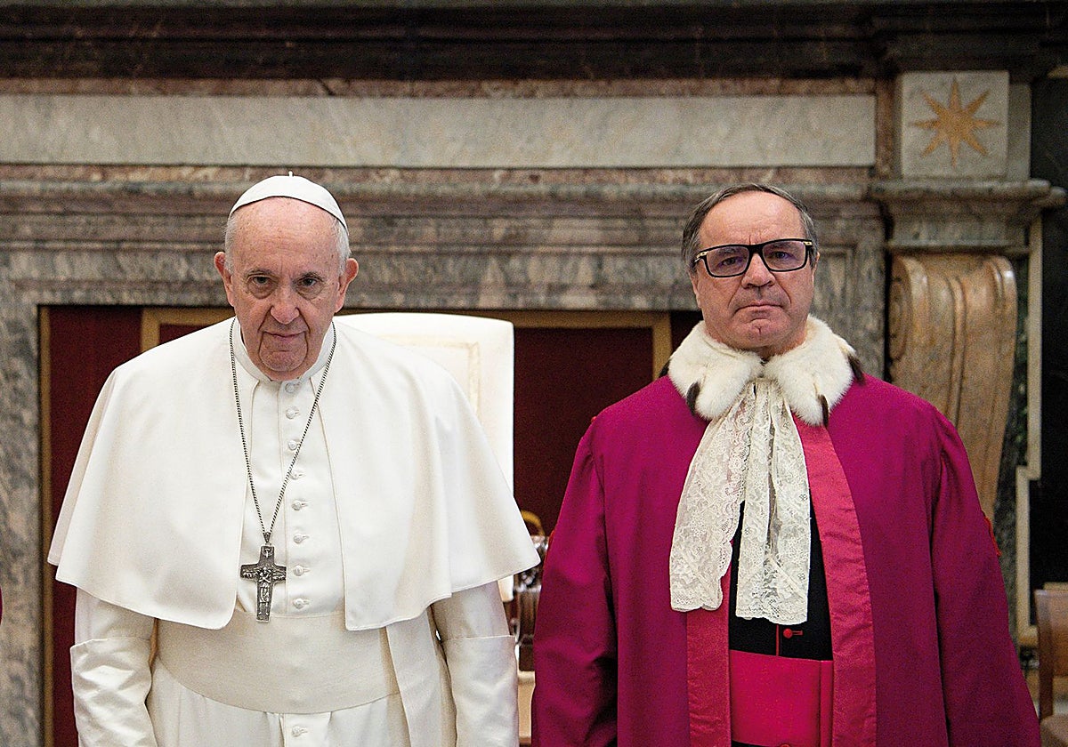 El Papa Francisco, junto a Alejandro Arellano