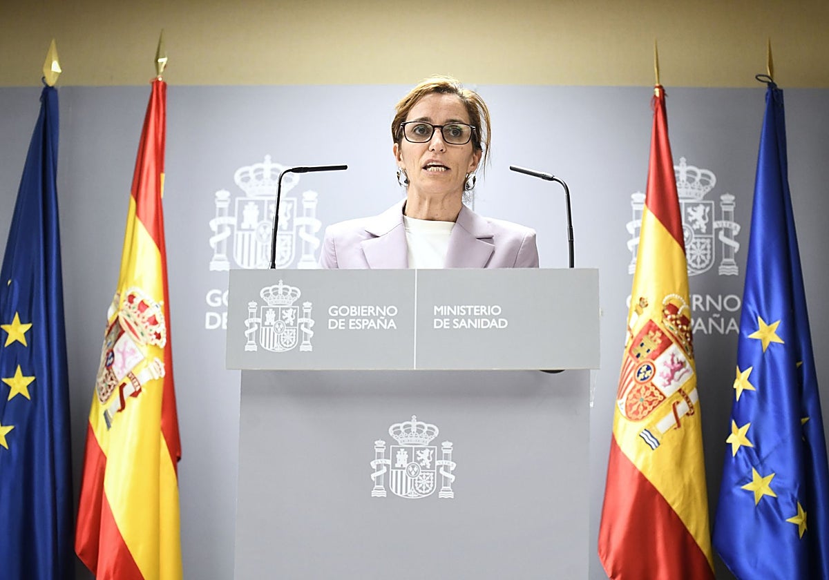 La ministra de Sanidad, Mónica García, este viernes
