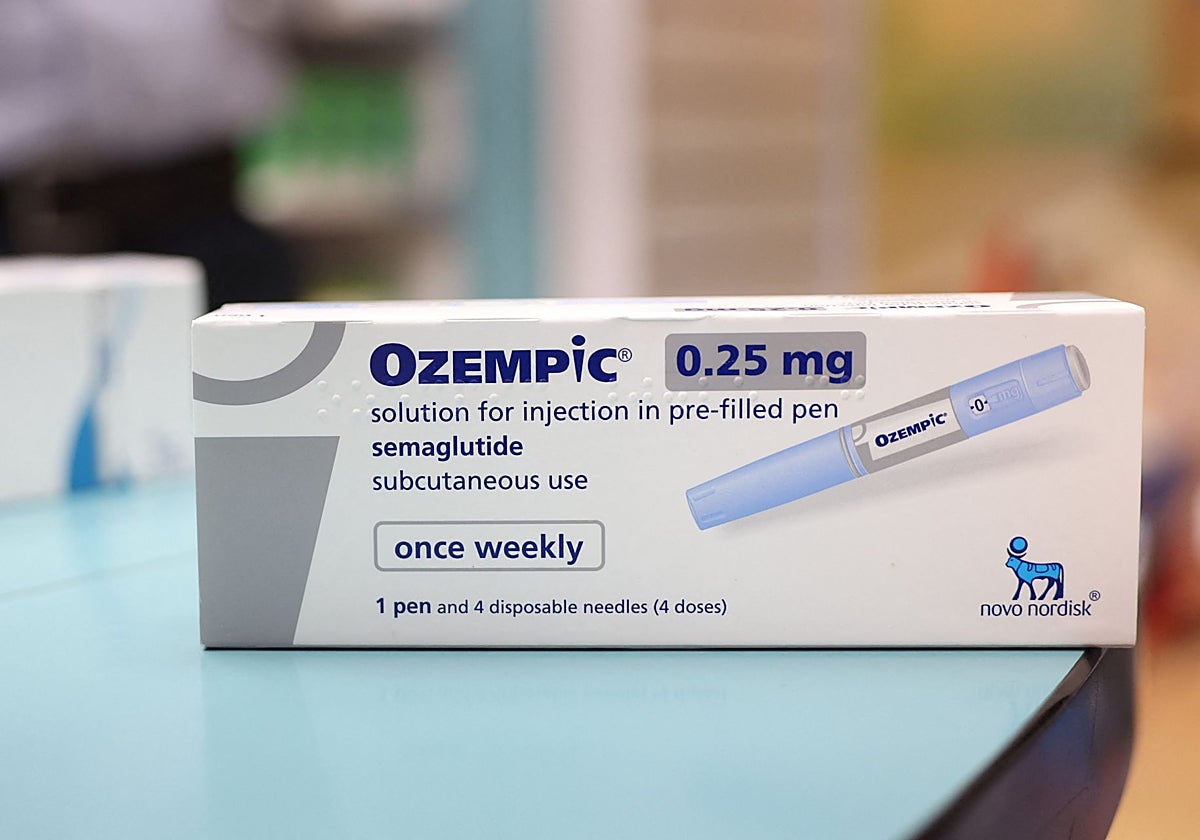 Una caja de Ozempic, fabricado por Novo Nordisk, en una farmacia de Londres