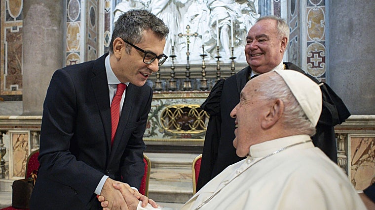 Félix Bolaños y el Papa Francisco