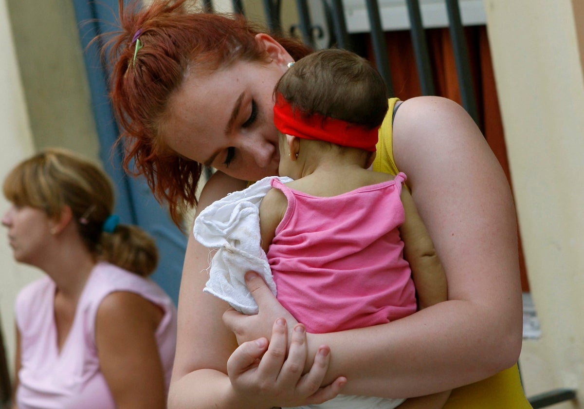 Una madre con su hija