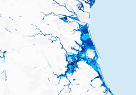 Medio millón de valencianos viven en terrenos inundables