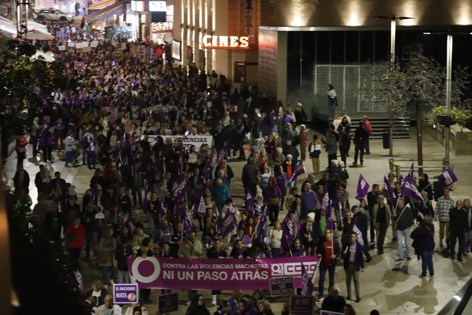 La manifestación del 25N, en imágenes