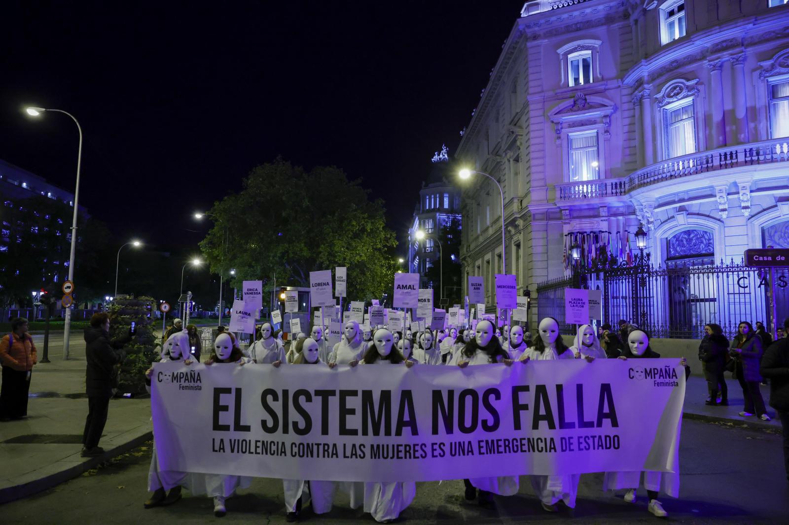 La manifestación del 25N, en imágenes