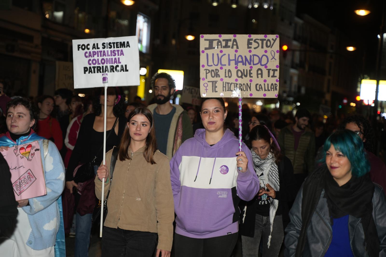 La manifestación del 25N, en imágenes