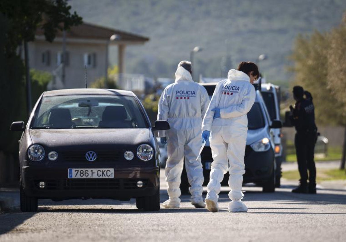 Los Mossos d'Esquadra buscan pruebas en el domicilio de Bellcaire (Gerona) donde un padre acuchilló a su hijo de cinco años