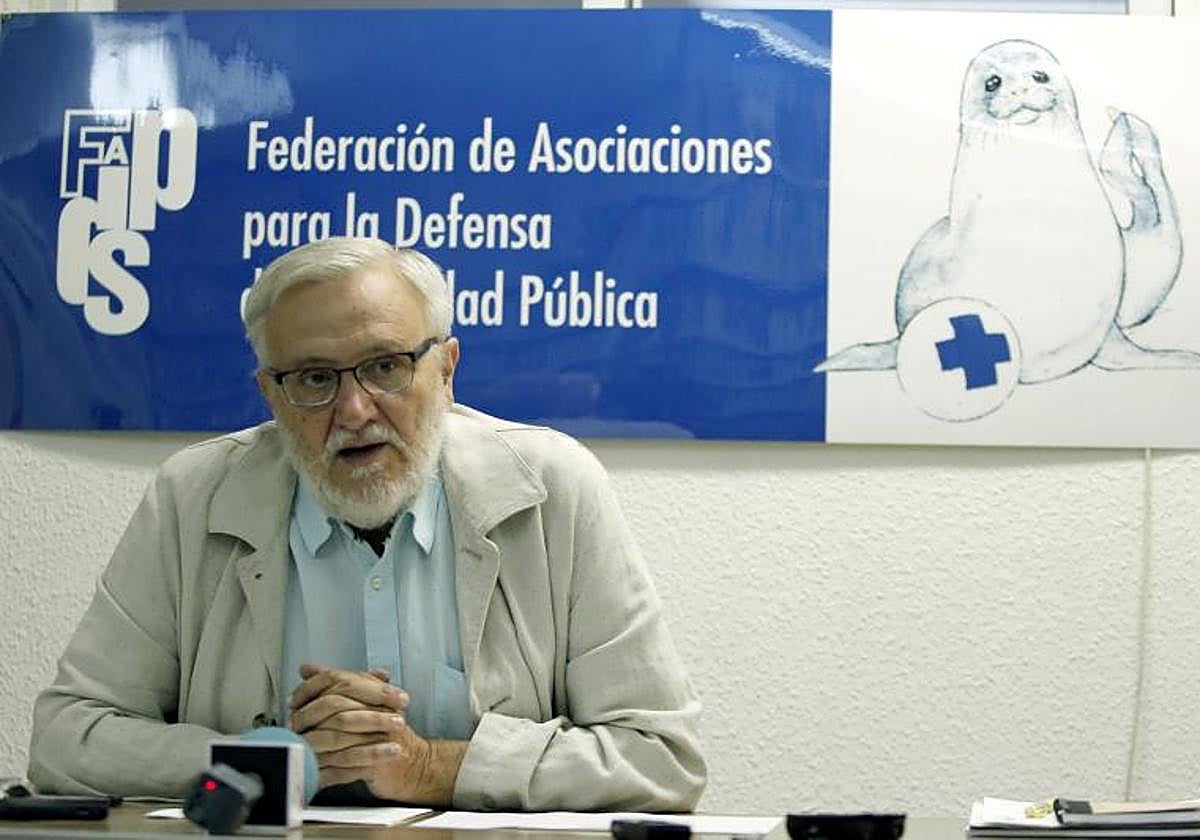 Marciano Sánchez Bayle, ex presidente y portavoz de la Federación de Asociaciones de Defensa de la Sanidad Pública