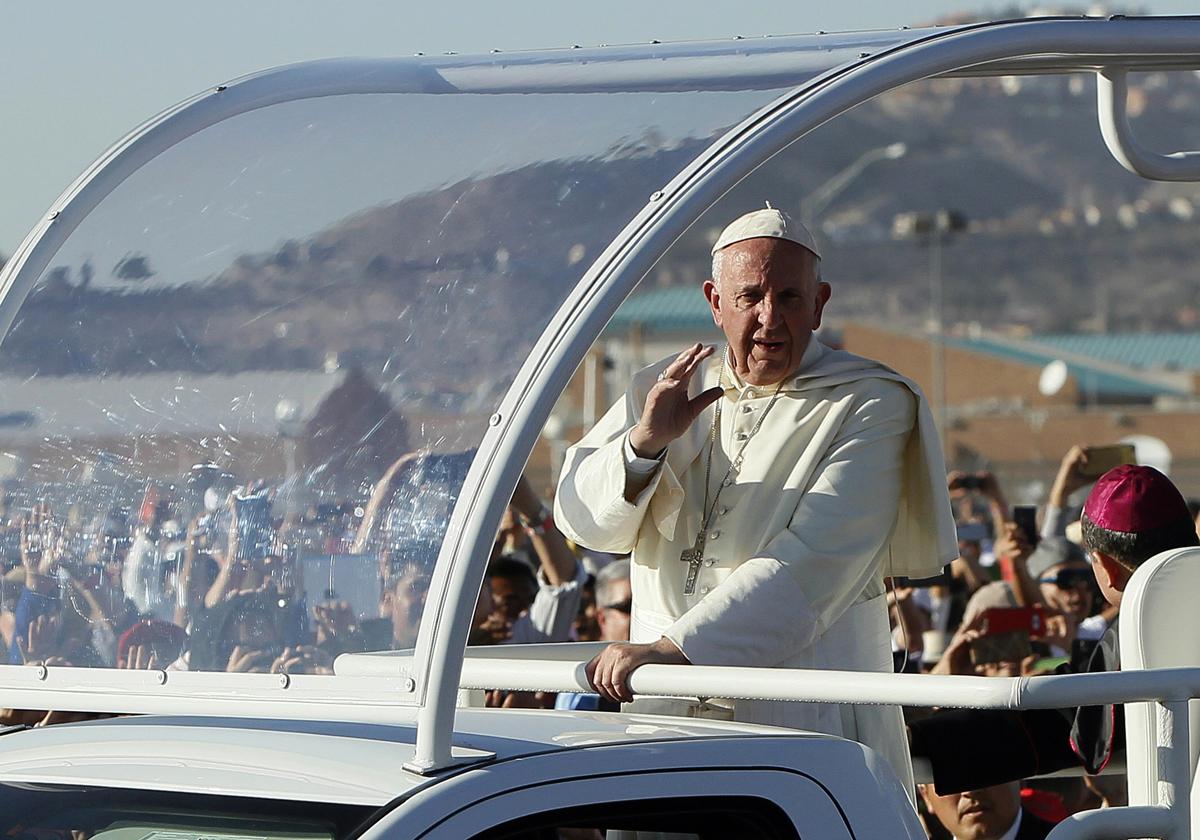 El Papa, en una visita a México en 2016.
