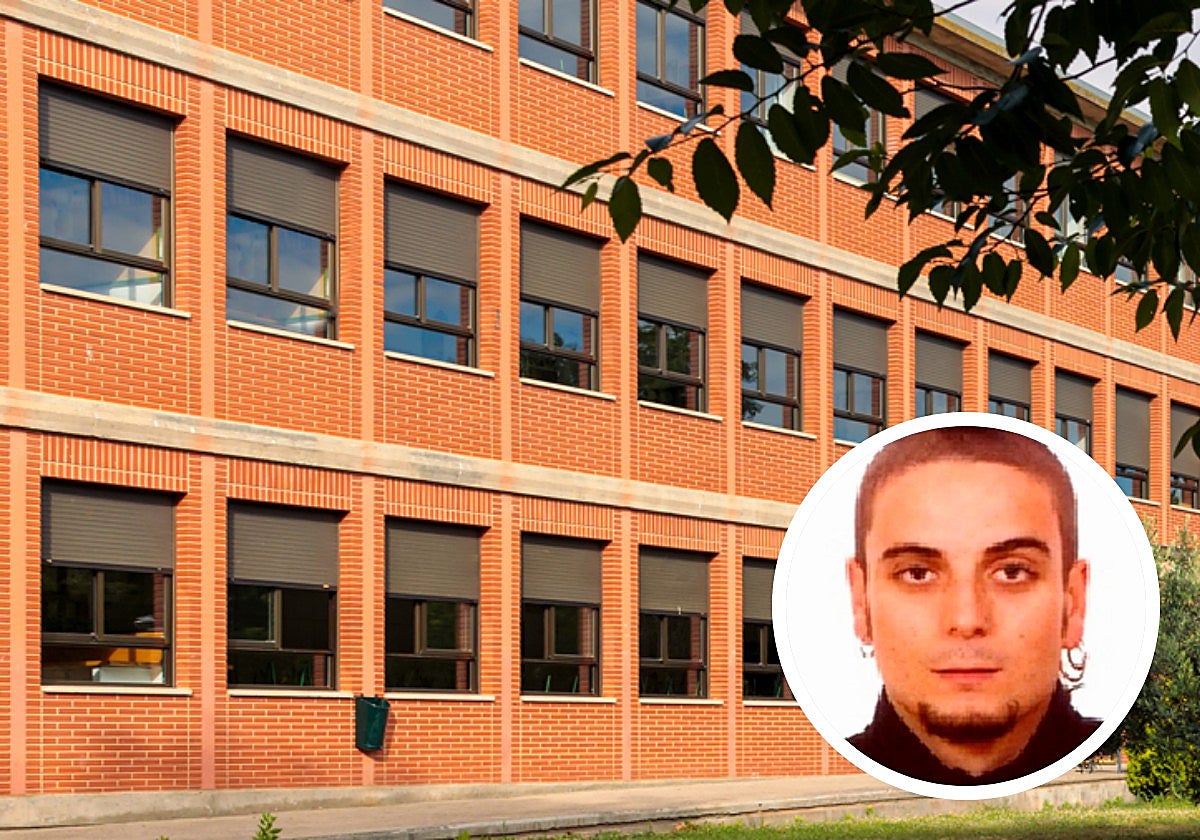 El instituto público Valle del Ebro, en Tudela, en el que da clases el etarra Oses Carrasco