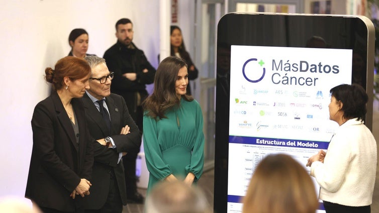 Doña Letizia celebra el lanzamiento de Más Datos Cáncer para prevenir una enfermedad que «está en la vida de todos»